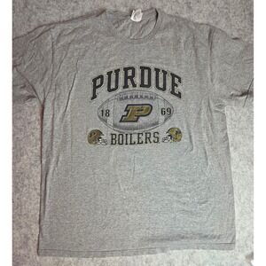 Soffe‎ Purdue Boilermakers Football Graphic T-Shirt Gray XL Mens NCAA Collegiate
